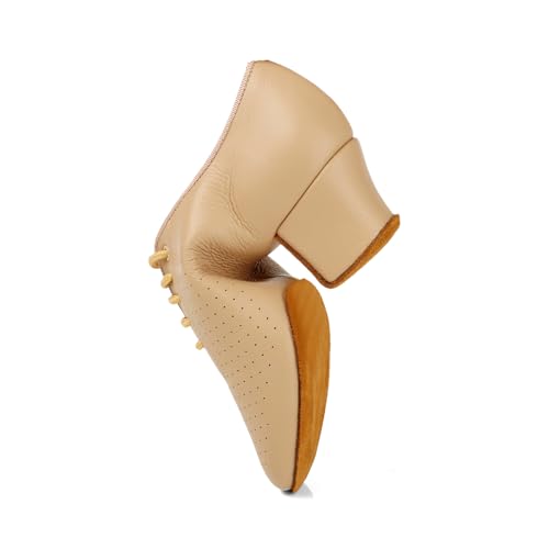 Women's Closed Toe Latin Dance Shoes Split-Sole Modern Salsa Teaching Ballroom Practice Dance Shoes,WDL-K21-Suede Sole-2”Heel2