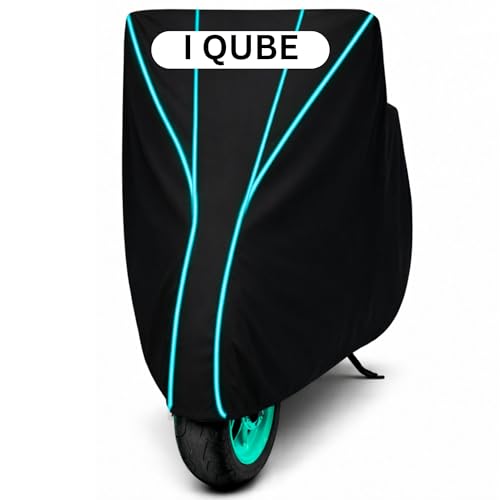 Image of Premium Scooty Cover for Electric iQube, Standard, S, ST, iQube All Model fit Water Resistance Dustproof Scratchproof - Ultra-Shield & All Weaather Protection for All Scooter Bike Cover