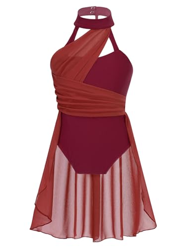 iEFiEL Vestito da Balletto Ragazza Abito da Ballo Lirico Contemporaneo