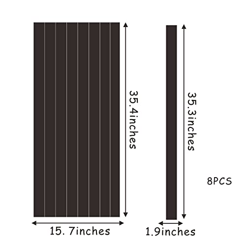 Striped Wall Decals Geometric Line Wall Decal Black Vinyl Walls Decals Modern Walls Stickers Removable Peel and Stick Wall Accent for Office Bedroom Living Room Art Murals Decor