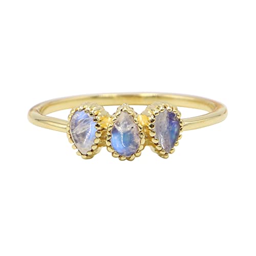 Bague avec pierre de naissance de juin le cadeau idéal pour elle