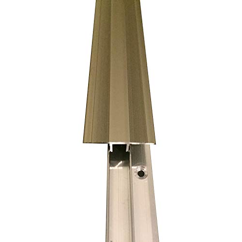 Preisvergleich Produktbild Alu Übergangsprofil 90 cm lang. Fixierende Übergangsschiene. Die Übergangsleiste ohne sichtbare Schrauben. Abdeckleiste in der Farbe Champagner. Die Bodenleiste ist geeignet für 8 bis 12mm Fußböden.