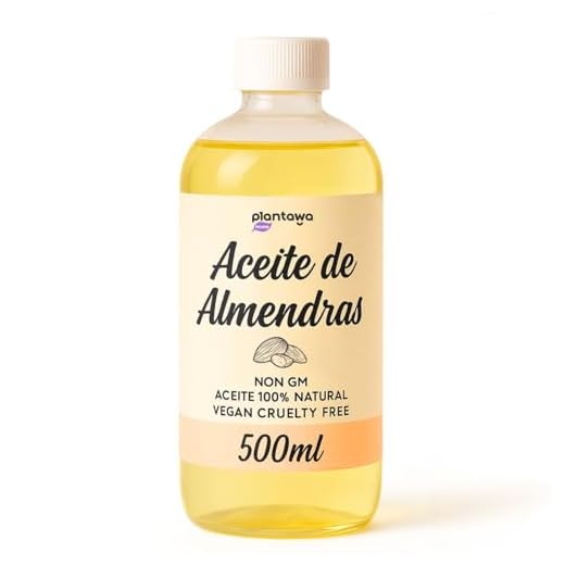 Aceite Almendras Dulces - 100% Puro y Natural - 500 ml, Aceite embarazo, Estrias, Máxima Absorción, Hidrata Cuerpo, Piel, Cabello, Aporta Vitamina E, Sostenible, Origen 100% Vegetal