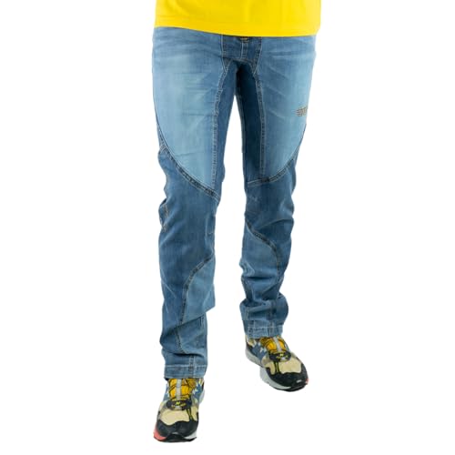 Jeanstrack Garbi Jeans - Pantaloni da Arrampicata, Unisex, per Adulto, Unisex - Adulto, 44, Jeans, M