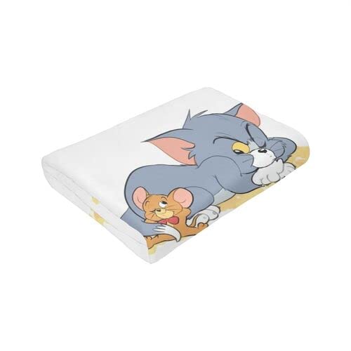 To.m And Je.rry Blanket Plush Throw Ultra Soft Premium Fluffy Flannel All Season Light Weight Sofa Couch Throw Living Room/Bedroom Warm Blanket-60 X50 #TOP5