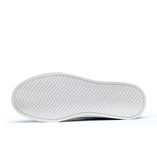 Men's Sneakers Leather Casual Dress Sneakers Breathable Business Oxford Fashion Sneaker Brown #TOP3