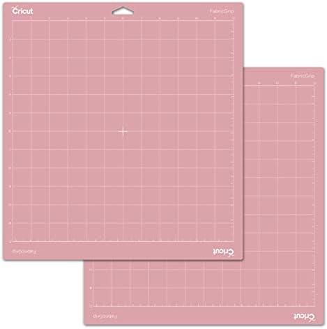 Cricut FabricGrip Adhesive Cutting Mat 12" x 12", High Density Fabric Craft Cutting Mat. Use For Explore/Maker, (2 CT)