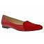 Red Faux Leather/Red Microsuede