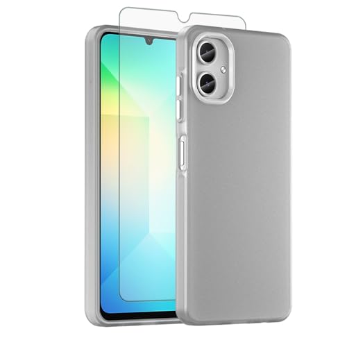 Coque Samsung Galaxy A06 MagSafe Asuwish transparente mate anti-choc avec verre trempé