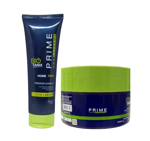 PRIME PRO EXTREME BIO TANIX Brazilian Protein Home Care Premium Leave-in + Mask For After Shampoo Lotus + Keratin Hair Cream For Women/Men