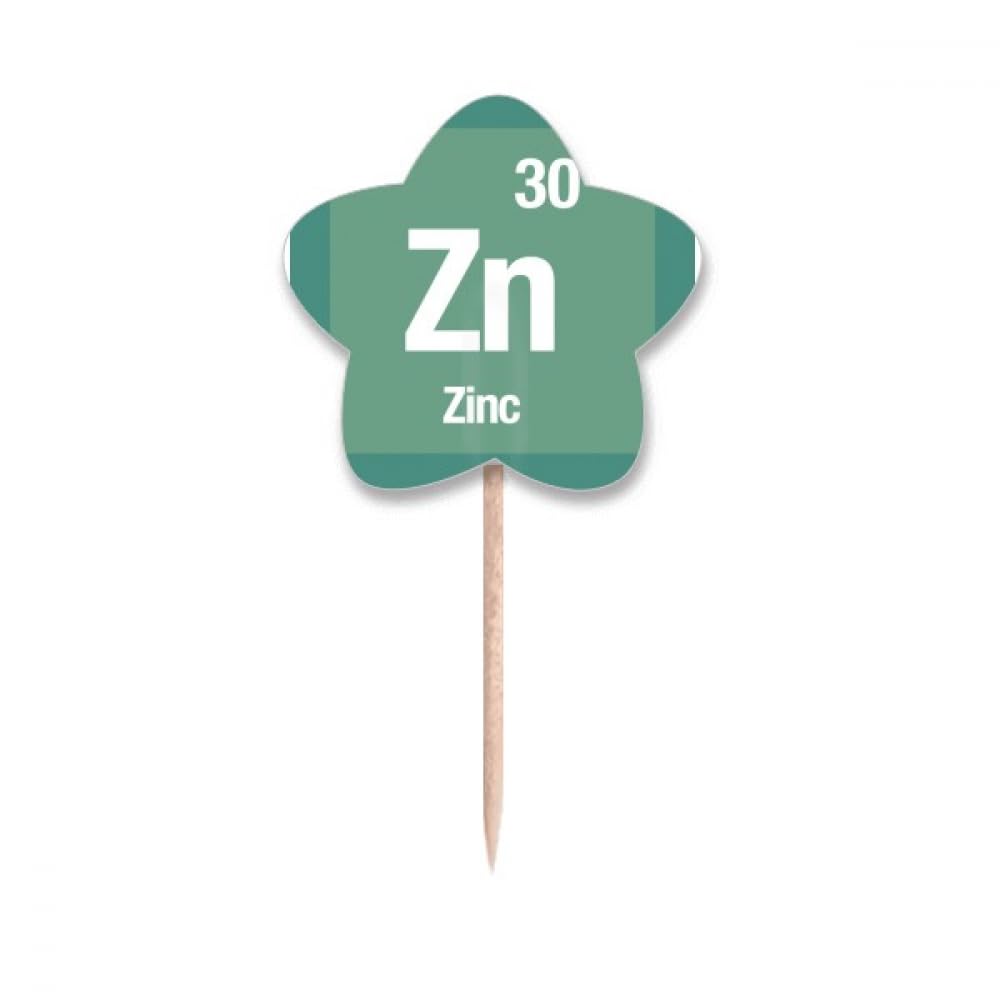 Drapeaux de table science zinc cure-dents pour apéritif et buffet chic