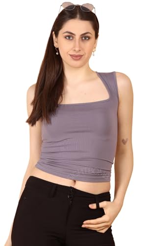 Image of SIGHTBOMB SKIMS V Strap Ultra Soft Feather Touch Micro Fiber Cuddle TEE Tops for Women TOP