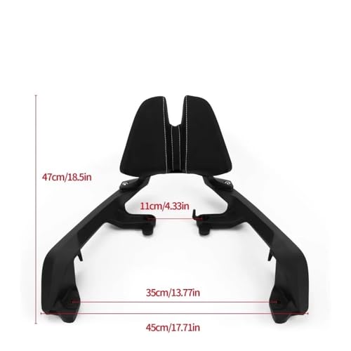 Respaldo del conductor Forza 750 cojín ergonómico acolchado para viajes largos 4