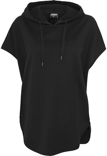 Urban Classics Ladies Sleeveless Terry Hoodie Mujer Camiseta Negro L 100% algodón Más Grande