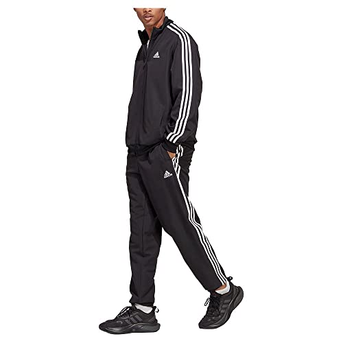 adidas Erkek M 3S Wv Tt Ts Eşofman Takimi, Black/Black, Xs