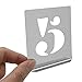HAUTMEC Vintage Aluminum Numbers Stencils, 0 to 9 Aluminum Stencils & Holder, 2