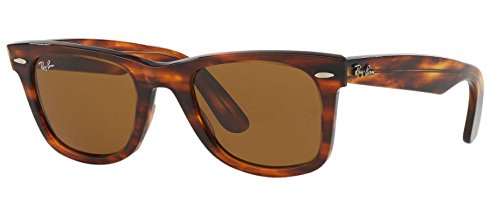 Ray-Ban RB2140 Original Wayfarer Sunglasses (50 mm, Light Tortoise Frame Solid B15 Lens)