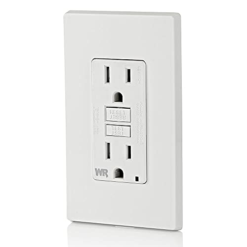 Leviton Gfwt1-W Self-Test Smartlockpro Slim Gfci Weather-Resistant And Tamper-Resistant Receptacle With Led Indicator, 15-Amp, White #TOP3