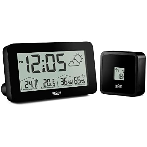 Braun BC13BP Weather Station Clock with Temperature Cover