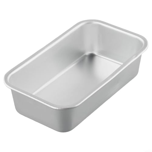 Molde rectangular antiadherente sin costuras para tartas de aleación de aluminio, perfecto para hornear pan y pasteles en restaurante, panadería y cocina doméstica