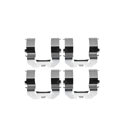 Image of Detroit Axle - Front Ceramic Brake Pads with Hardware Set Replacement