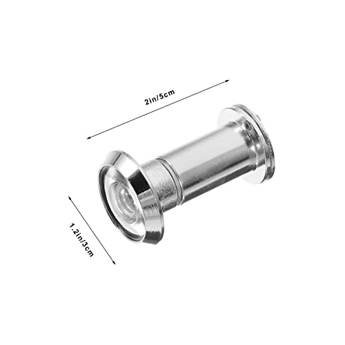 POPETPOP Mirilla para puerta frontal con cubre acero inoxidable para protección de privacidad mejorada miniatura 3