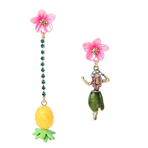 Hula Girl Mismatch Earrings #TOP30