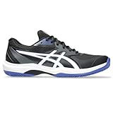 ASICS Men's Game FlyteFoam Tennis Shoes, 10, Black/White