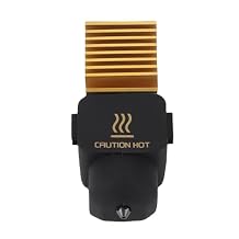 Eujgoov Hotend Kit, Brass Coated Nozzle with Upgraded CuCrZr Ni Heating Block for Lab A1 Mini 3D Printer, High Thermal Efficiency 500 0.8mm