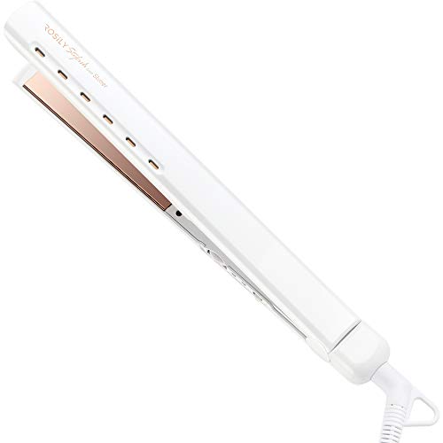 ROSILY Flat Iron 1 Inch Hair Straightener and Curler with Titanium Ceramic Plate