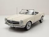  Norev kompatibel mit Mercedes 230 SL Pagode W113 Cabrio 1963 weiß Modellauto 1:18