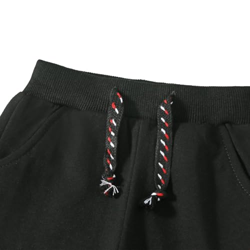 3 Pack Toddler Boys and Girls Cotton Pull on Sweatpant with Drawstring4
