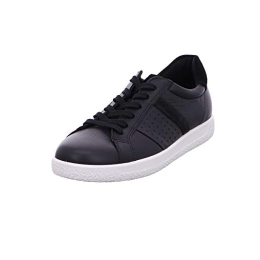 ECCO Damen Soft 1 Ladies Sneaker, Schwarz (Black/Black 51052), 43 EU