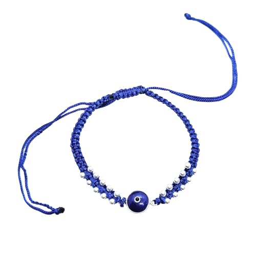 DARSHRAJ Handmade 925 Sterling Silver Thread Bracelet | Nazariya For Girls | Women | Men | Boys (Blue Turkish Evil) (B09C83HL4N) Amazon Price History, Amazon Price Tracker