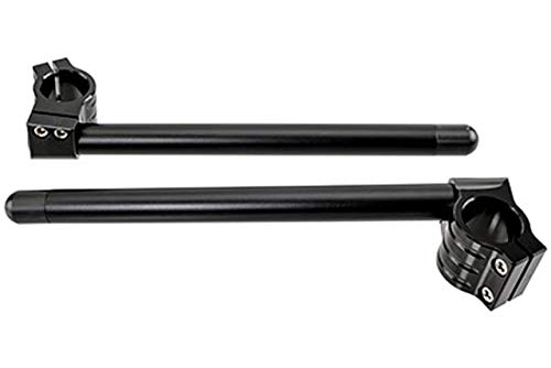 Zeda CNC Racing Clip-on Handlebars for Motorized Bicycle - Small Black