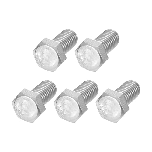 Image of METALLIXITY Hex Head Bolts (1 /2-20 x 3 /4 inch) 6Pcs, 304 Stainless Steel 18-8 Fully Threaded, External Hex Drive, Plain Finish, Hex Head Screw Bolt, Silver