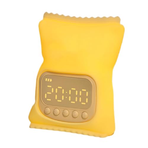 Divertida lámpara despertador para niños - Despertador de entrenamiento, luz nocturna con doble alarma para el sueño del bebé | Chip Bag Despertador para el entrenamiento del sueño de los niños con