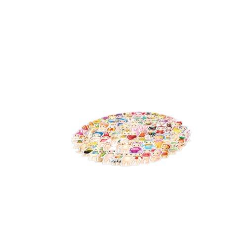 60 PCS Cartoon Stickers Vinyl Stickers for Water Bottle Skateboard Laptop Party Supplies. (Color 1)