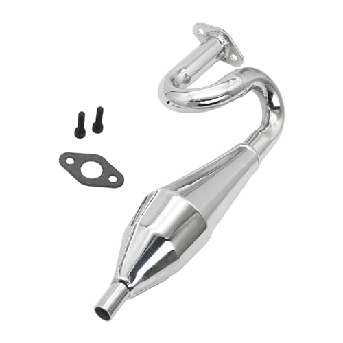 FLMLF Alloy Tuned Exhaust Pipe with Muffler For 1/5 FS RACING CEN RV Fg MONSTER TRUCK