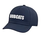 Bobcats Adjustable Printed Baseball Hat, Navy Blue