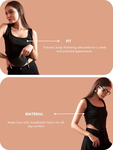 GRECIILOOKS Women Polycotton Regular GL W TOP W2232 Black view 3