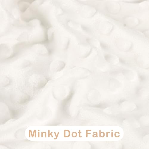 Image of SWESEN Baby Blanket for Girls, Super Soft Double Layer Minky Blankets with Dotted Backing, Floral Toddler Newborn Nursery Bed Blankets, 30 X 40 Inches, Elephant