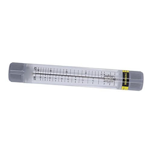 Compteur de liquide avec échelle précise 10 GPM tube acrylique