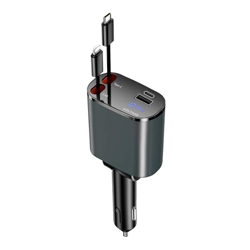 ԍڏ[dy4in1莮z}[d LkP[u USB-C/USB-AΉ iPhone/AndroidΉ 12-24V LEDd\t VK[\Pbg`[W[