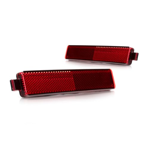 Image of KarParts360 For Cadillac CTS 2008-2014 Bumper Reflector Driver And Passenger Side | Pair | Rear | CAPA | Replacement For GM2830101, GM2830101C | 25805313, 615343541518