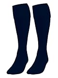 BRAND KRUZE Plain Football Socks Kids Boys Mens Activewear Hockey Rugby School Sports PE UK FOOTBALL SOCKS NAVY 3-6