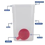 Décor Tellfresh Tall Storage Container with Pantry Scoop | Large Airtight Container | Practical & Stackable Design | 1.75L Capacity - Image 5