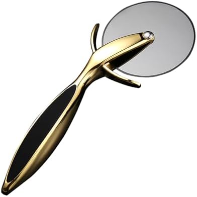 Pizza Cutter Wheel, Zinc Alloy Pizza Cutter, Rust-Resistant, Easy to Clean, Non-Stick & Sharp Cutting Edge, Creative Baking Slicer & Kitchen Gadget