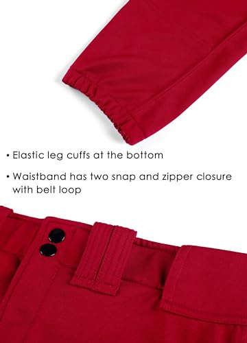 Pantalones de béisbol para jóvenes de tiro bajo que evitan rozaduras 6