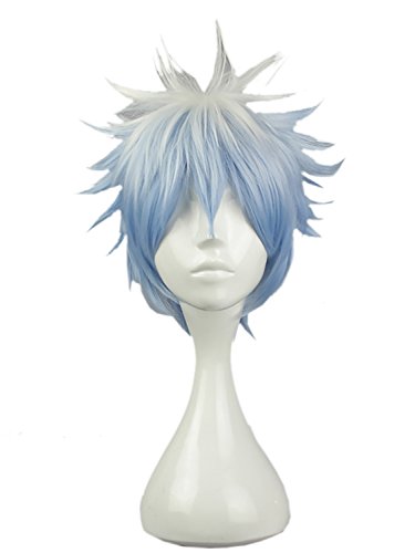 CLOCOLOR Gintama Cosplay Costume Perruque Blanc Cheveux Synthétique Naturelle Femme Homme Enfant Halloween Club Cover